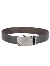 Load image into Gallery viewer, Teakwood Men Black Leather Reversible Belt
