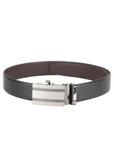 Load image into Gallery viewer, Teakwood Men Black Leather Reversible Belt