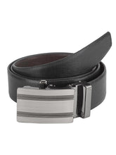 Load image into Gallery viewer, Teakwood Men Black Leather Reversible Belt