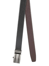 Load image into Gallery viewer, Teakwood Men Black Leather Reversible Belt