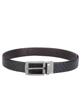 Load image into Gallery viewer, Teakwood Men Black Leather Reversible Belt