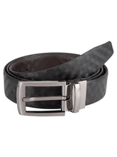 Load image into Gallery viewer, Teakwood Men Black Leather Reversible Belt