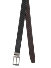 Load image into Gallery viewer, Teakwood Men Black Leather Reversible Belt