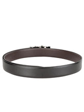 Load image into Gallery viewer, Teakwood Men Black Leather Reversible Belt