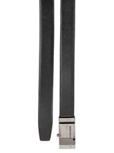 Load image into Gallery viewer, Teakwood Men Black Leather Reversible Belt