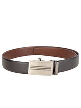 Load image into Gallery viewer, Teakwood Men Black Leather Reversible Belt