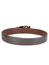 Load image into Gallery viewer, Teakwood Men Black Leather Reversible Belt