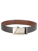 Load image into Gallery viewer, Teakwood Men Black Leather Reversible Belt