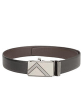 Load image into Gallery viewer, Teakwood Men Black Leather Reversible Belt