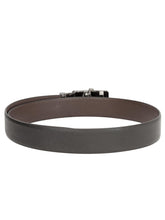 Load image into Gallery viewer, Teakwood Men Black Leather Reversible Belt