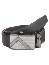 Load image into Gallery viewer, Teakwood Men Black Leather Reversible Belt