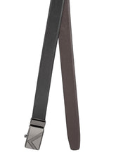 Load image into Gallery viewer, Teakwood Men Black Leather Reversible Belt