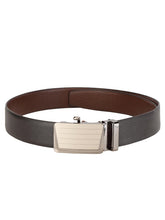 Load image into Gallery viewer, Teakwood Men Black Leather Reversible Belt