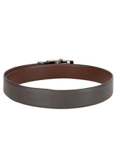 Load image into Gallery viewer, Teakwood Men Black Leather Reversible Belt