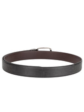 Load image into Gallery viewer, Teakwood Men Black Leather Reversible Belt