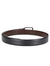 Load image into Gallery viewer, Teakwood Men Black Leather Reversible Belt