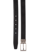 Load image into Gallery viewer, Teakwood Men Black Leather Reversible Belt