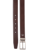 Load image into Gallery viewer, Teakwood Men Black Leather Reversible Belt