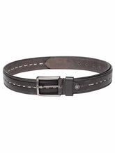 Load image into Gallery viewer, Teakwood Men Genuine Leather Black Solid Casual Belt