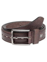 Load image into Gallery viewer, Teakwood Men Genuine Leather Brown Solid Casual Belt - Clearance sale