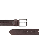 Load image into Gallery viewer, Teakwood Men Genuine Leather Brown Solid Casual Belt - Clearance sale