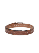 Load image into Gallery viewer, Teakwood Men Genuine Leather Tan Solid Casual Belt