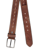 Load image into Gallery viewer, Teakwood Men Genuine Leather Tan Solid Casual Belt