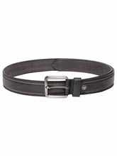 Load image into Gallery viewer, Teakwood Leather Men Black Solid Leather Belt