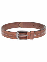 Load image into Gallery viewer, Teakwood Men Tan Leather Solid Belt