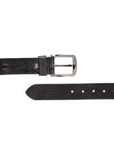 Load image into Gallery viewer, Teakwood Men Black Leather Solid Belt - Clearance sale