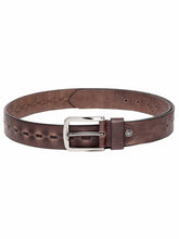 Load image into Gallery viewer, Teakwood Men Brown Leather Solid Belt