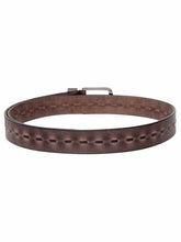 Load image into Gallery viewer, Teakwood Men Brown Leather Solid Belt