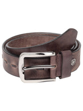 Load image into Gallery viewer, Teakwood Men Brown Leather Solid Belt