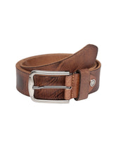 Load image into Gallery viewer, Teakwood Men Genuine Leather Tan Solid Casual Belt