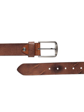 Load image into Gallery viewer, Teakwood Men Genuine Leather Tan Solid Casual Belt