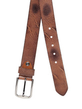 Load image into Gallery viewer, Teakwood Men Genuine Leather Tan Solid Casual Belt