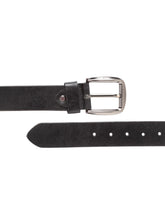 Load image into Gallery viewer, Teakwood Men Genuine Leather Black Casual Belt