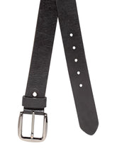Load image into Gallery viewer, Teakwood Men Genuine Leather Black Casual Belt