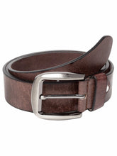 Load image into Gallery viewer, Teakwood Men Genuine Leather Brown Casual Belt