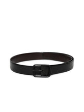Load image into Gallery viewer, Teakwood Genuine Leather Black Belt