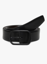 Load image into Gallery viewer, Teakwood Genuine Leather Black Belt