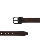 Load image into Gallery viewer, Teakwood Genuine Leather Black Belt