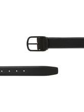Load image into Gallery viewer, Teakwood Genuine Leather Black Belt