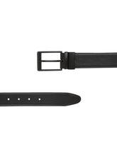 Load image into Gallery viewer, Men Black & Brown Solid Reversible Leather Belt