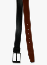 Load image into Gallery viewer, Teakwood Men Genuine Leather Black Solid Casual Belt