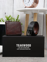 Load image into Gallery viewer, Teakwood Genuine Leather Combo Gift Set