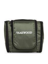 Load image into Gallery viewer, Teakwood Leathers Unisex Olive Green Solid Toiletry Kit