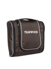 Load image into Gallery viewer, Teakwood Leathers Unisex Brown Solid Toiletry Kit