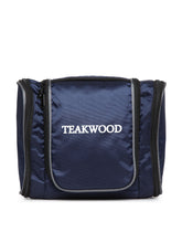 Load image into Gallery viewer, Teakwood Leathers Unisex Blue Solid Toiletry Kit