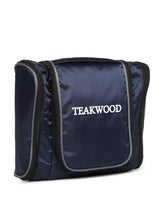 Load image into Gallery viewer, Teakwood Leathers Unisex Blue Solid Toiletry Kit